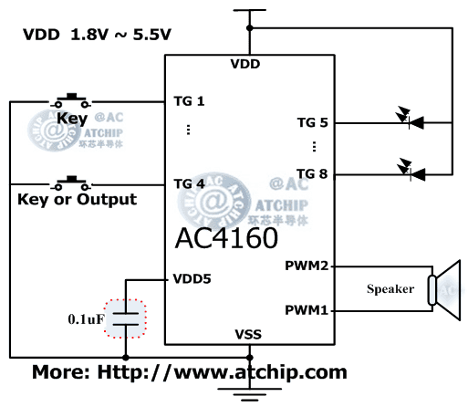 AC4160 diagram c|l(f)ЧƬCMCUƵOTPZоƬ·ӾD