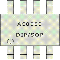 AC8080otp80s-dip8/sop8腳位圖